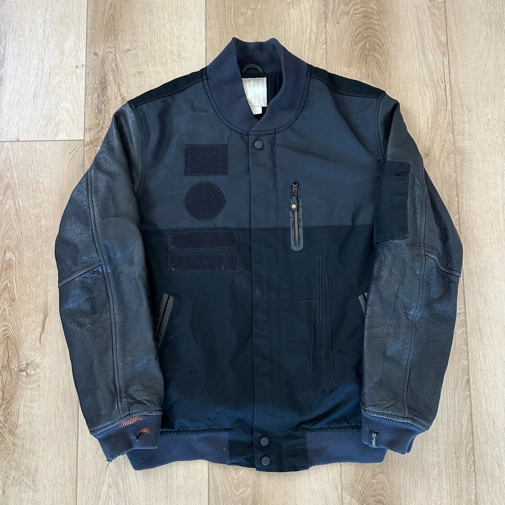 Vintage Nike Mo’Wax Build and Destroy Leather Jacket. Men’s XL